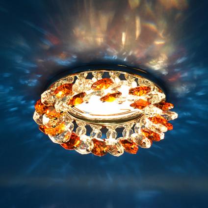 Светильник Росток CV4012R/10114A  MR16 CH CL+T хром/прозрачный/янтарный